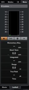 LUFS-Metering-Cubase 10 Pro